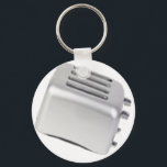 Vintages Retro Toaster Design - B&W Grau Schlüsselanhänger<br><div class="desc">Vintages Retro Toaster Design - B&W Gray bedruckt auf Tasse,  Steinen,  Geschenken,  Gastgeschenke,  Accessoires und mehr. Ideal für die Küche,  macht ein ausgezeichnetes Geschenk für Mamas und Köche. Auch gut auf Kühlschrankmagneten oder als Poster,  Leinwand oder gerahmte Ausdrucke für Ihre Küche,  Ihr Abendessen oder Ihr Restaurant.</div>
