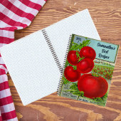 Vintages Retro Tomato Personalisiert Cook Rezept B Notizblock