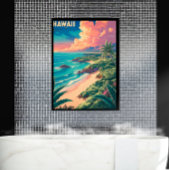 Vintages Retro Travel Poster - HAWAII