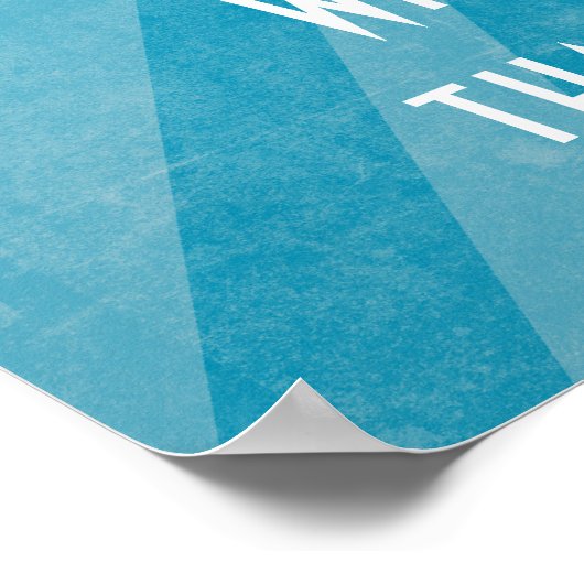 Vintages Retro-TV-Poster Poster (Ecke)