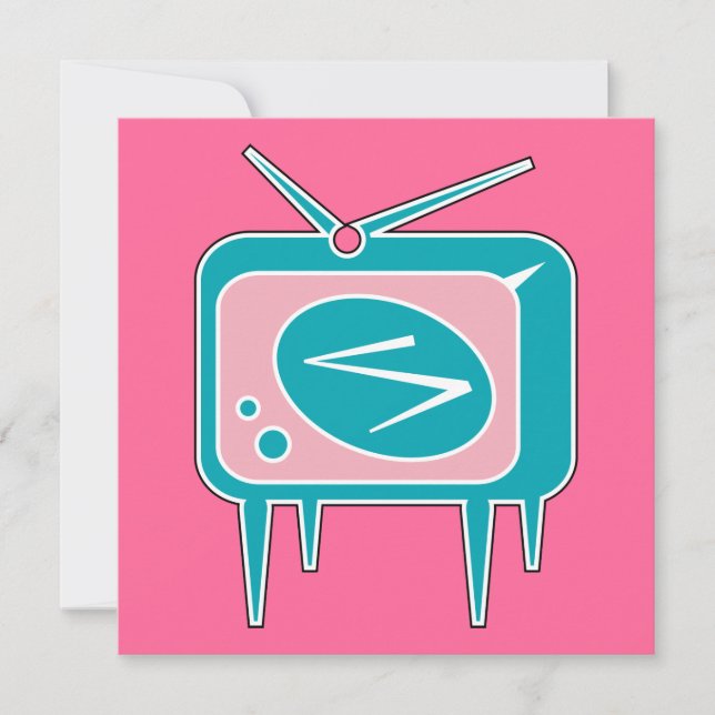 Vintages Retro-TV-Set (Vorderseite)