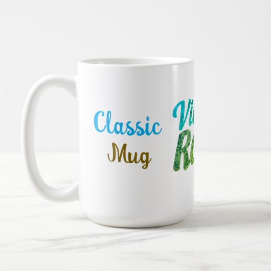 Vintages Retro-Typografie-Design - Kaffeetasse (Links)