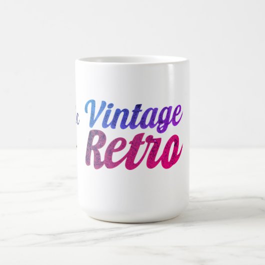 Vintages Retro-Typografie-Design - Kaffeetasse (Mittel)