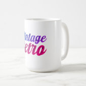 Vintages Retro-Typografie-Design - Kaffeetasse (VorderseiteRechts)