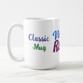 Vintages Retro-Typografie-Design - Kaffeetasse (Links)