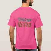 Vintages Retro-Typografie-Design - T-Shirt (Rückseite)