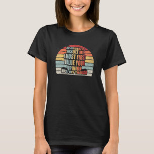 Vintages Retro, um mich zu beleidigen, Joke Sarcas T-Shirt