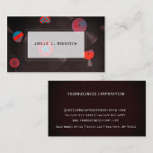 Vintages Retro Vinyl Platten Muster Visitenkarte (Vorne/Hinten)