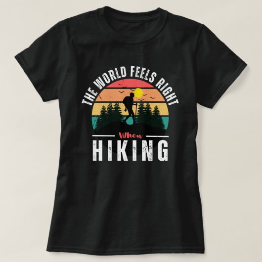 Vintages Retro Wandern Camp Abenteuer T-Shirt (Design vorne)
