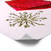 Vintages Retro Weihnachten Weihnachten präsentiert Poster (Ecke)