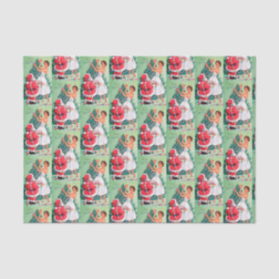 Vintages Retro Weihnachten Weihnachten und Damenge Seidenpapier