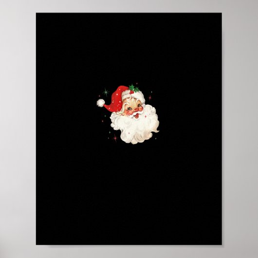 Vintages Retro-Weihnachtspulli Poster (Vorne)
