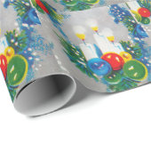 Vintages Retro-Weihnachtswrapping Paper aus den 50 Geschenkpapier (Rolleneckpunkt)