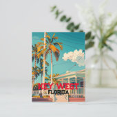 Vintages Retro West Florida Postkarte (Stehend Vorderseite)