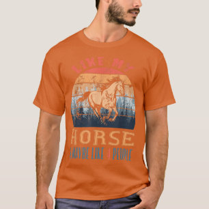 Vintages Retro wie mein Pferd und vielleicht wie 4 T-Shirt