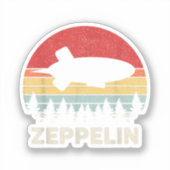 Vintages Retro Zeppelin Shirt Dirigiable Luftschif Aufkleber (Vorderseite)