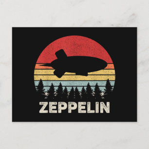 Vintages Retro Zeppelin Shirt Dirigiable Luftschif Feiertagspostkarte