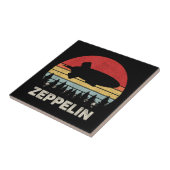 Vintages Retro Zeppelin Shirt Dirigiable Luftschif Fliese (Seite)