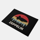 Vintages Retro Zeppelin Shirt Dirigiable Luftschif Fußmatte (Schrägansicht)