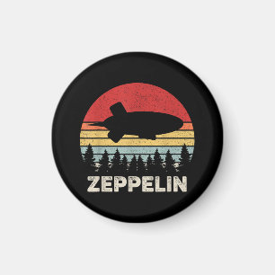 Vintages Retro Zeppelin Shirt Dirigiable Luftschif Magnet