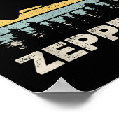 Vintages Retro Zeppelin Shirt Dirigiable Luftschif Poster (Ecke)