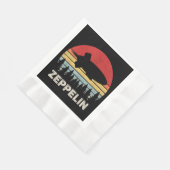 Vintages Retro Zeppelin Shirt Dirigiable Luftschif Serviette (Ecke)