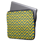 Vintages Retro-Zickzack Muster Laptopschutzhülle (Vorderseite Links)