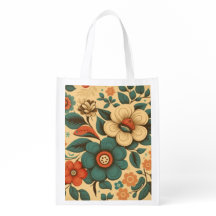 Vintages Retrodesign Blütenpastellfarben