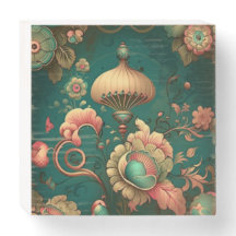 Vintages Retrodesign florgrün