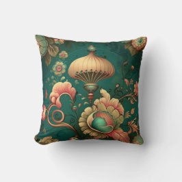 Vintages Retrodesign florgrün Kissen