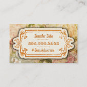 Vintages Retrodesign Visitenkarte (Rückseite)