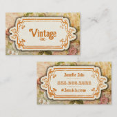 Vintages Retrodesign Visitenkarte (Vorne/Hinten)