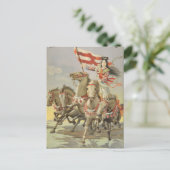 Vintages Retroposter Osaka Japan Postkarte (Stehend Vorderseite)