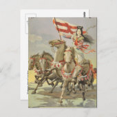 Vintages Retroposter Osaka Japan Postkarte (Vorne/Hinten)