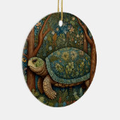 Vintages Retroschildkrötenwald Keramik Ornament (Rechts)