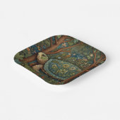 Vintages Retroschildkrötenwald Pappteller (Gewinkelt)