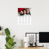 Vintages Retroskript 2025 Foto Poster (Heimbüro)