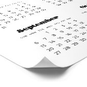 Vintages Retroskript 2025 Foto Poster (Ecke)