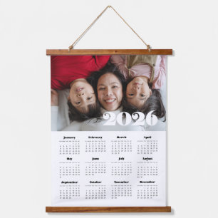 Vintages Retroskript 2025 Foto Wandteppich Mit Holzrahmen