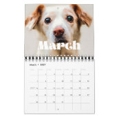 Vintages Retroskript 2026-Foto Kalender (Mär 2027)