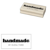 Vintages Retroskript Handmade Gummistempel (Stempel)