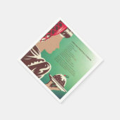 Vintages Rezept des Zweiten Weltkriegs Serviette (Ecke)