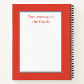 Vintages Rezept-Notebook hinzufügen Notizblock (Rückseite)