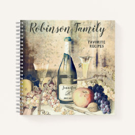 Vintages Rezept Notizblock
