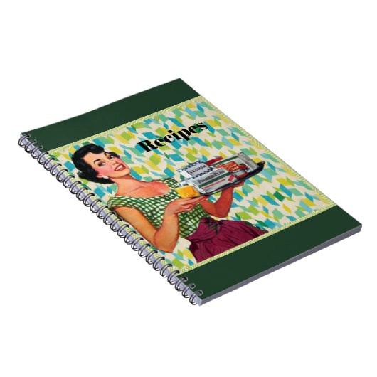 Vintages Rezeptbuch Notizblock (Rechte Seite)