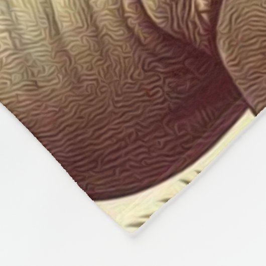 Vintages Rhino Nahtlos Fleecedecke (Ecke)