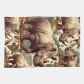 Vintages Rhino Nahtlos Geschirrtuch (Horizontal)