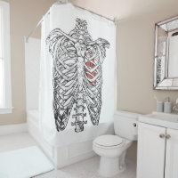 Vintages Ribcage & Herzanatomie Halloween