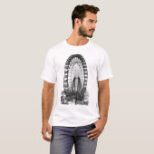 Vintages Riesenrad Chicagos T-Shirt (Vorne ganz)