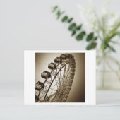 Vintages Riesenrad Postkarte (Stehend Vorderseite)